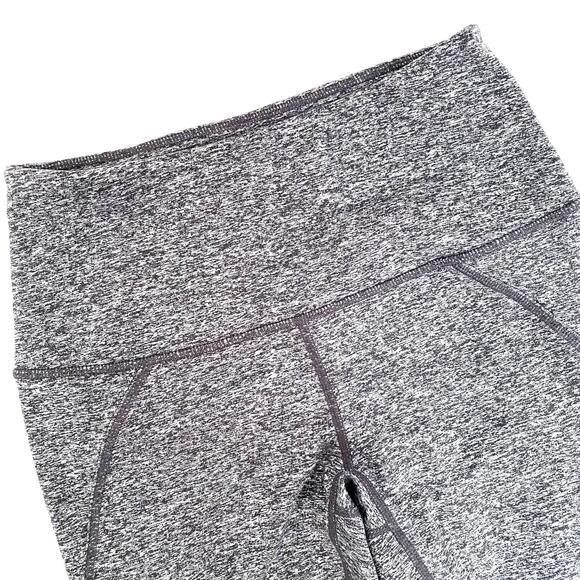 Zella Lace It Up Crop Leggings High Waist Midi Gray Heathered Womens Small - Picture 5 of 12